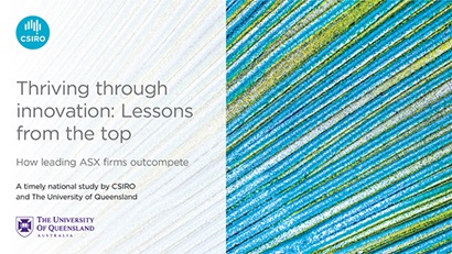 Cover of the Thriving through innovation: Lessons fromt the top survey