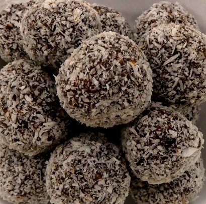 Close up of protein balls