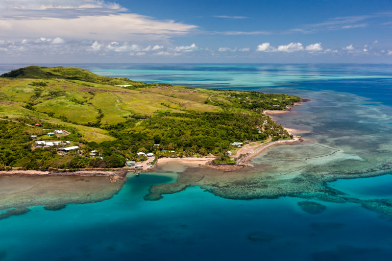 Erub Island aerial view