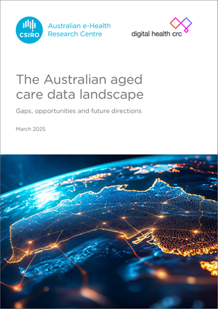 Front cover of The Australian Aged Care Data Landscape report