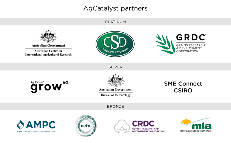 AgCatalyst 2022 partner logos