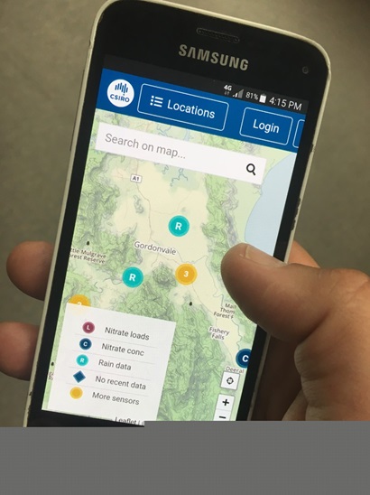 Hand holding a smart phone. 
