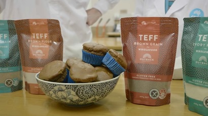 teff, muffins, grain, packs