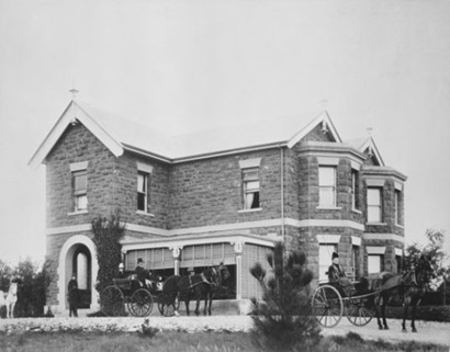 black and white Gungahlin homestead c1890