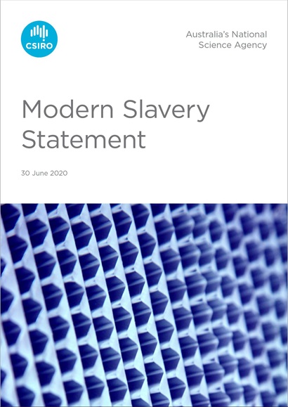 Report cover for the Modern Slavery Statemnt.