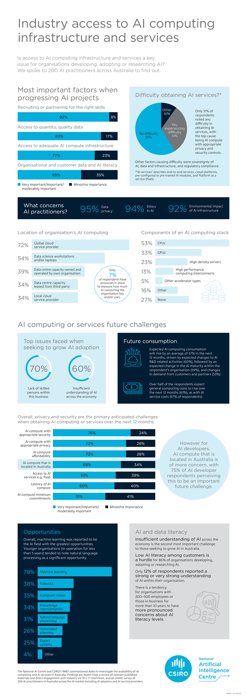 Industry access to AI computing infrastructure and services information graphic.