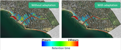 Using the C-FAST platform for flood adaptation modelling for City of Port Phillip in Victoria. C-FAST predicts an increase in the severity of flood events if recommended changes are not acted upon. 