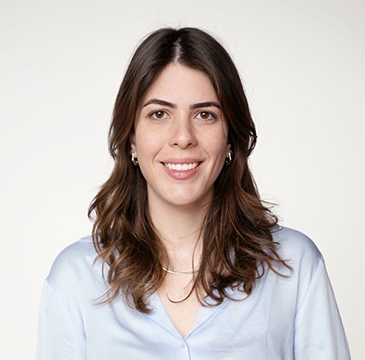 A close up headshot of a young female
