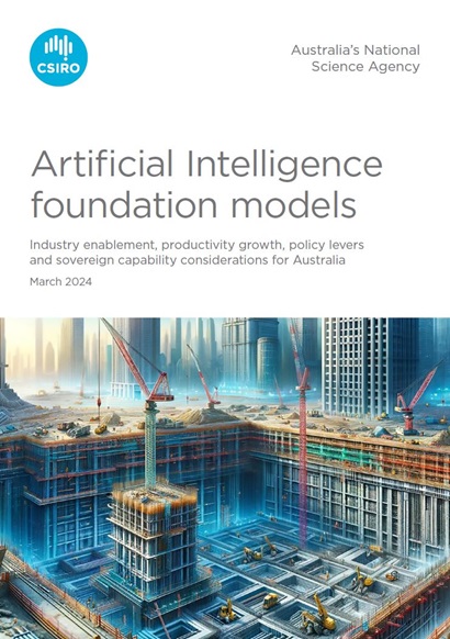 Cover of the report Artificial Intelligence foundation models