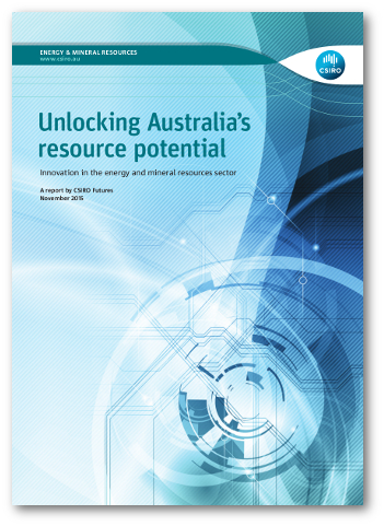 Cover image of the report 'Unlocking Australia's resource potential'
