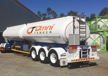 Large tanker on wheels