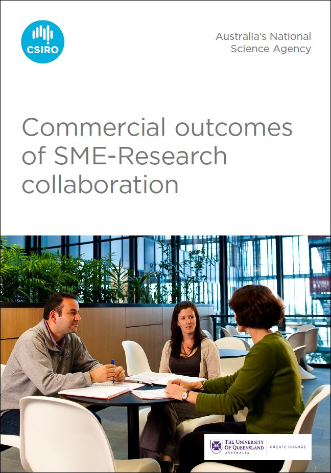 Commercial outcomes of SME-Research collaboration report cover