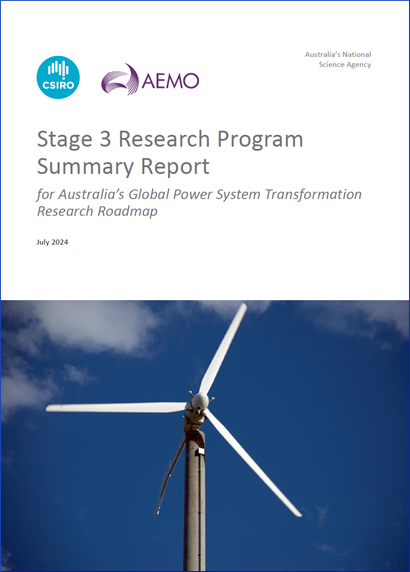 Stage 3 Research Program Summary Report cover
