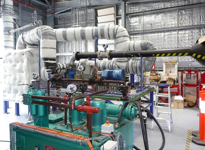 A VAMCAT machine with many large pipes.