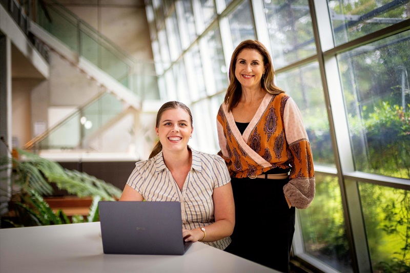 Sally Townsend and April Ridge connect for the internship experience at Blackmores