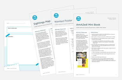 Image of CSIRO National Science Experiment activity sheets