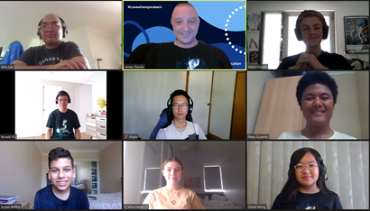 Zoom screenshot of people