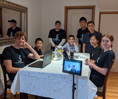 Group of students sitting around a table