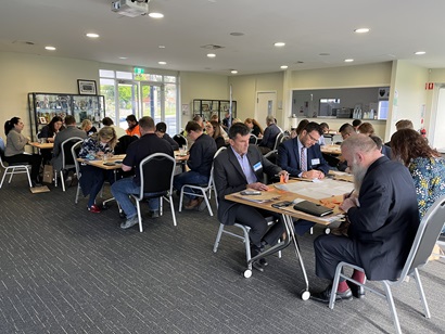 Participants at a STEM CPP industry workshop 