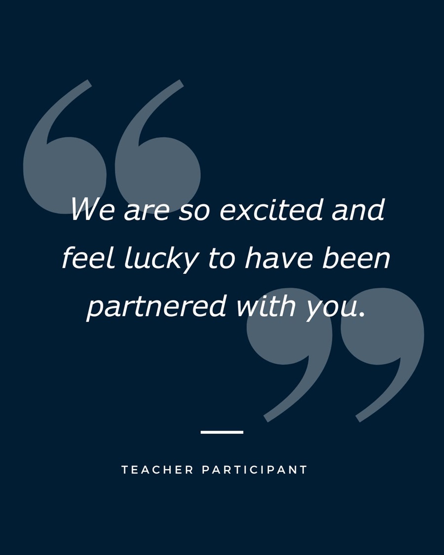A teacher interaction with their STEM Professional