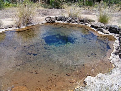 Talaroo station in North West Queensland features hot springs. 