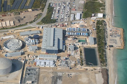 Overhead shot of the Desalination plant at Kwinana