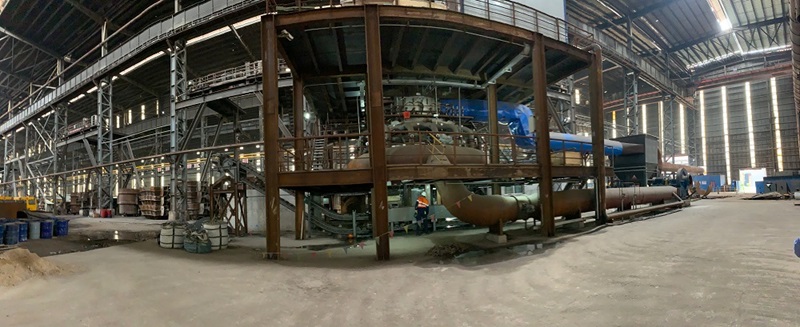 Industrial plant inside warehouse
