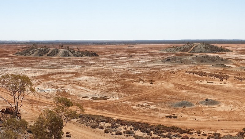 Barren outback landscape
