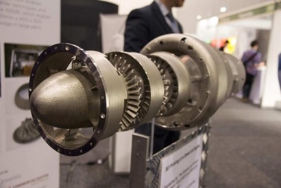 3D Printed Jet Engine on display at Monash Centre fro Additive Manufacturing 