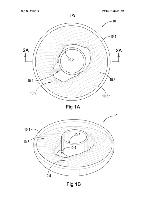 Courtesy of Singular Health; Figure IB is a three-dimensional view of a custom ostomy insert mould, made in accordance with an aspect of the invention;