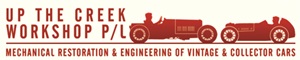 Logo of "Up the Creek Workshop P/L" - Mechanical Restoration and Engineering of Vintage and Collector Cars.