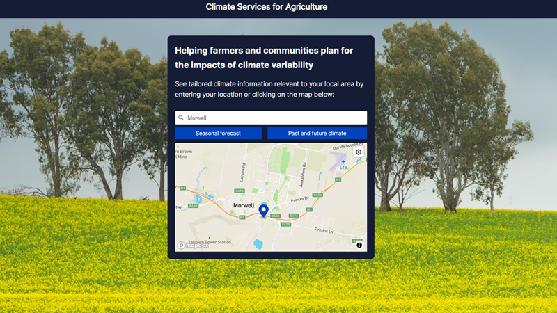 Screenshot of platform homepage 