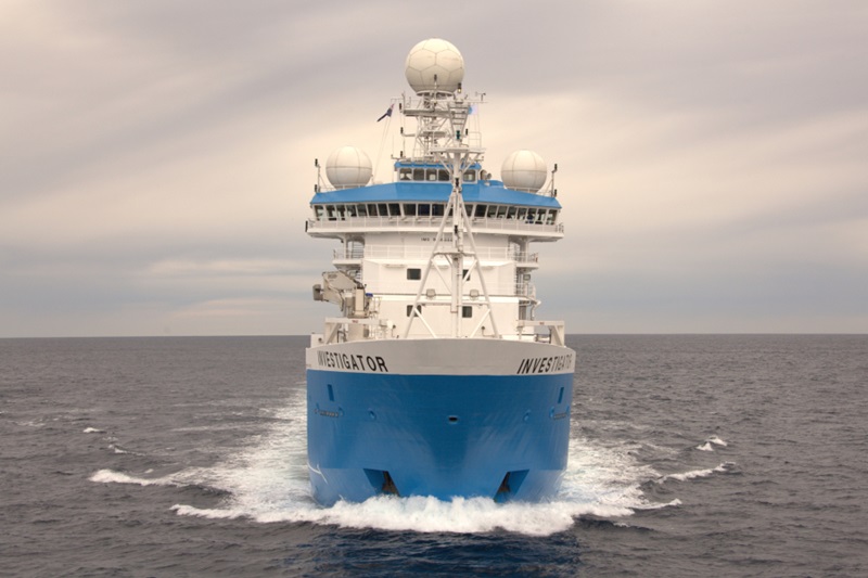 Ship at sea