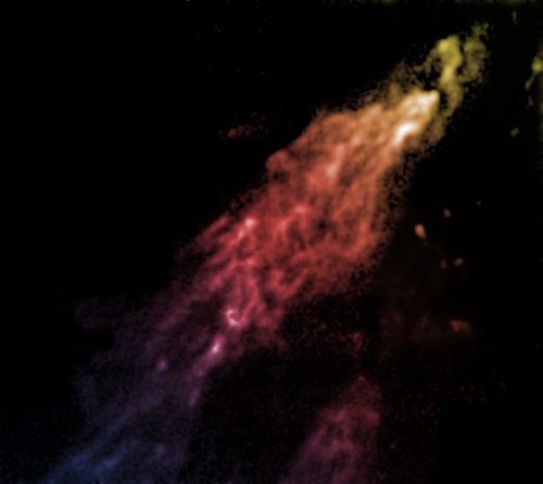 The Smith Cloud, imaged with the Robert C. Byrd Green Bank Telescope.
