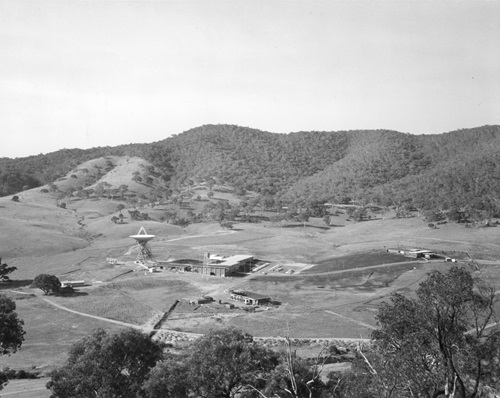 The Canberra Deep Space Communication Complex in 1965. Only one antenna was in operation.