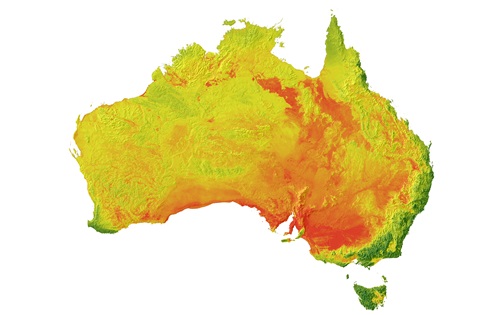 Map of Australia-wide image of pH at 100-200 cm average depth