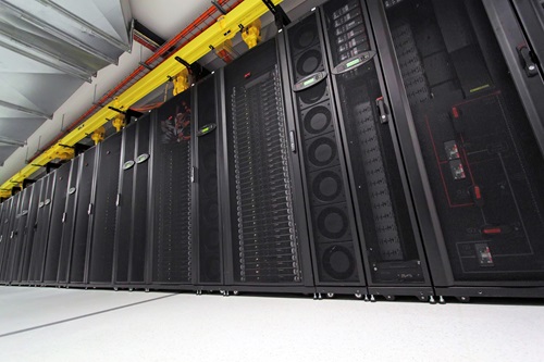 Server racks in a data centre