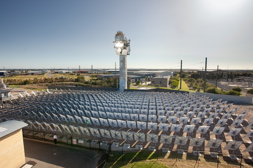 CSIRO Solar tower 2 in operation.