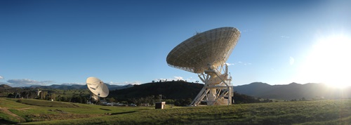 Canberra Deep Space Communication Complex on a clear day
