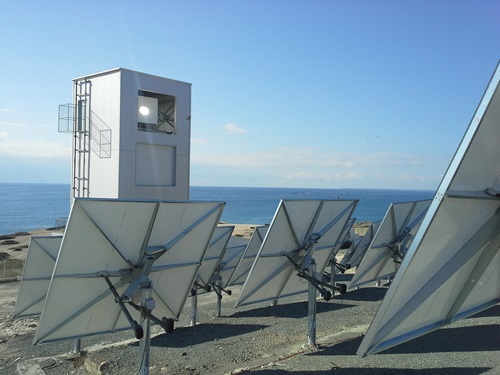 The solar thermal field in Pentakomo, Cyprus.