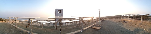 The solar thermal field in Pentakomo, Cyprus.
