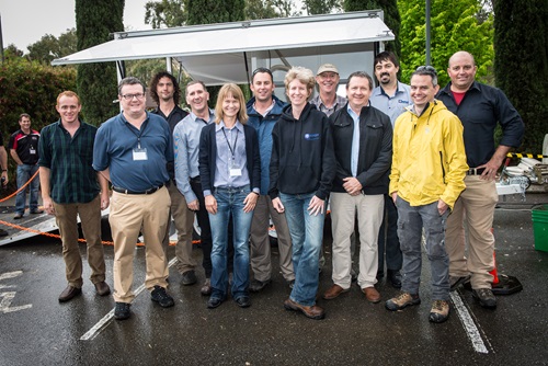 Lab-at-Rig® development team and researchers standing togehter for a group photo.