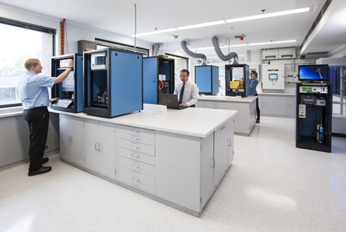 People monitoring equipment in the Centre for Hybrid Energy.