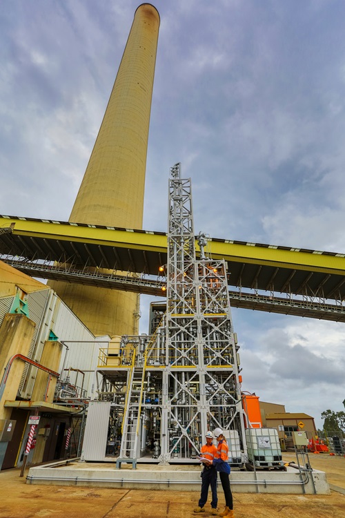 PICA post-combustion capture project against AGL Loy Yang brown coal-fired power station.