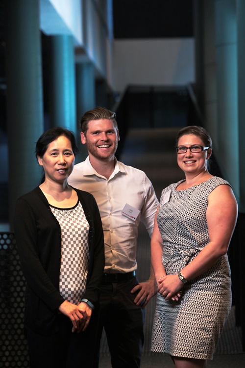 Kate Cavanagh, Jiaming Li and Lloyd Niccol