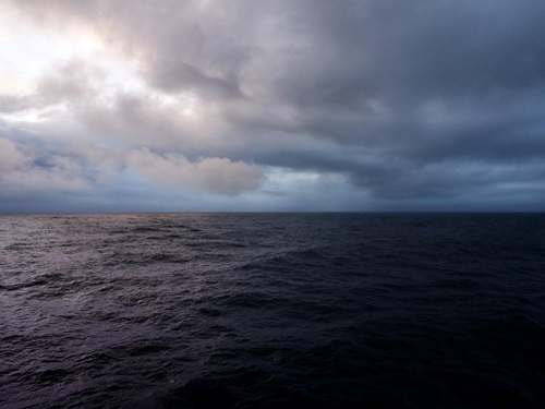Sea and sky taken from the deck of RV Investigator.