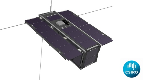 Artist Impression of CSIROSat -1 CubeSat from above.
