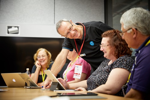 Teachers develop classroom resources inspired by CSIRO Future scenarios, facilitated by CSIRO Education Specialist, Bill Flynn.