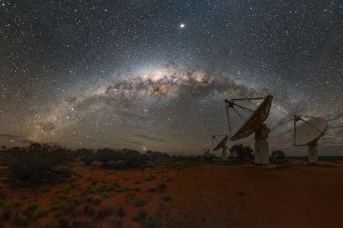 The Australian Square Kilometre Array Pathfinder (ASKAP) in Western Australia.