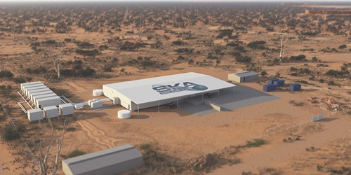 Artist’s impression of the buildings of the supercomputing facility for the future Square Kilometre Array.